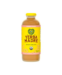 Organic Brewed Yerba Mate. Summer Peach